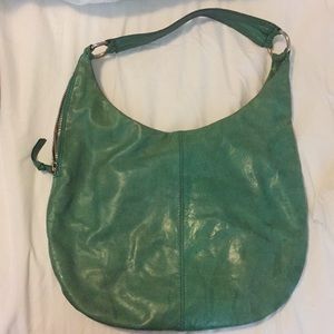 Green Leather Gabor Hobo Bag